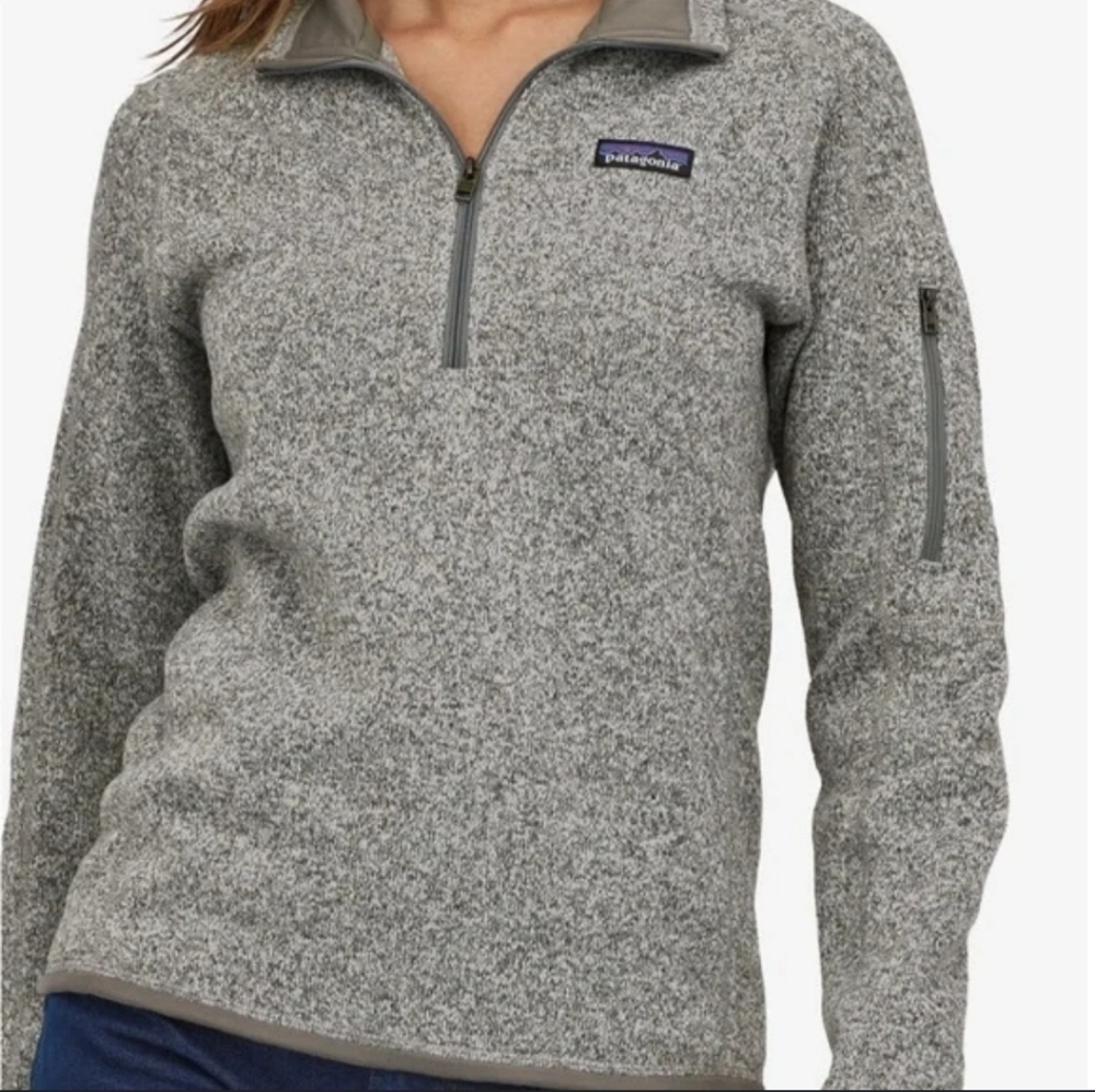 Patagonia Better Sweater, Gray Quarter Zip, Size Small